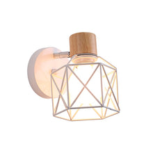 Load image into Gallery viewer, Wall Sconce Light Wood & Metal Frame