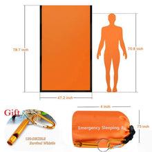 Load image into Gallery viewer, Waterproof Lightweight Thermal Emergency Sleeping Bag Bivy Sack - Survival Blanket Bags Camping, Hiking, Outdoor, Activities