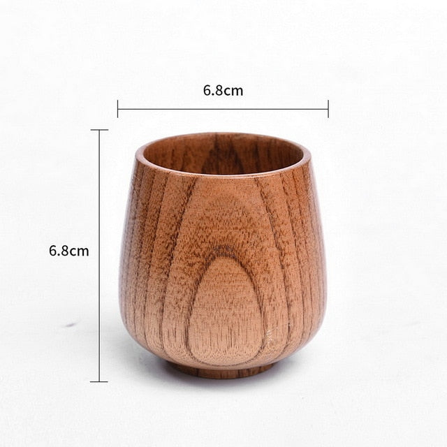 Wooden Big Belly Cups Handmade Natural Spruce Wood Cups Beer Tea Coffee Milk Water Cup Kitchen Bar Drinkware Dropshipping