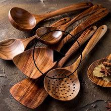 Load image into Gallery viewer, Sets of Teak Wood Tableware Utensils
