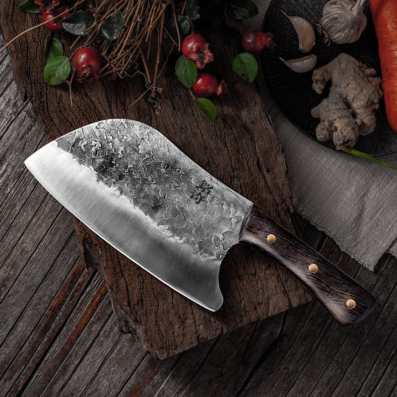 Traditional Stainless Steel Chef's Butcher Knife