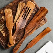 Load image into Gallery viewer, Sets of Teak Wood Tableware Utensils
