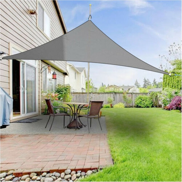 Waterproof Sun Shade Sail Triangle Sunshade Sail For Garden Patio Outdoor Awings Canopy Pool Awning Camping Sun Shelter Tent