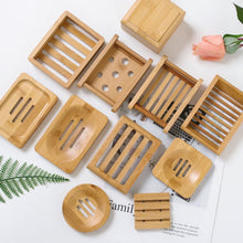 Load image into Gallery viewer, Wooden Bamboo Soap Dish and Rack
