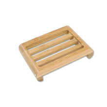 Load image into Gallery viewer, Wooden Bamboo Soap Dish and Rack
